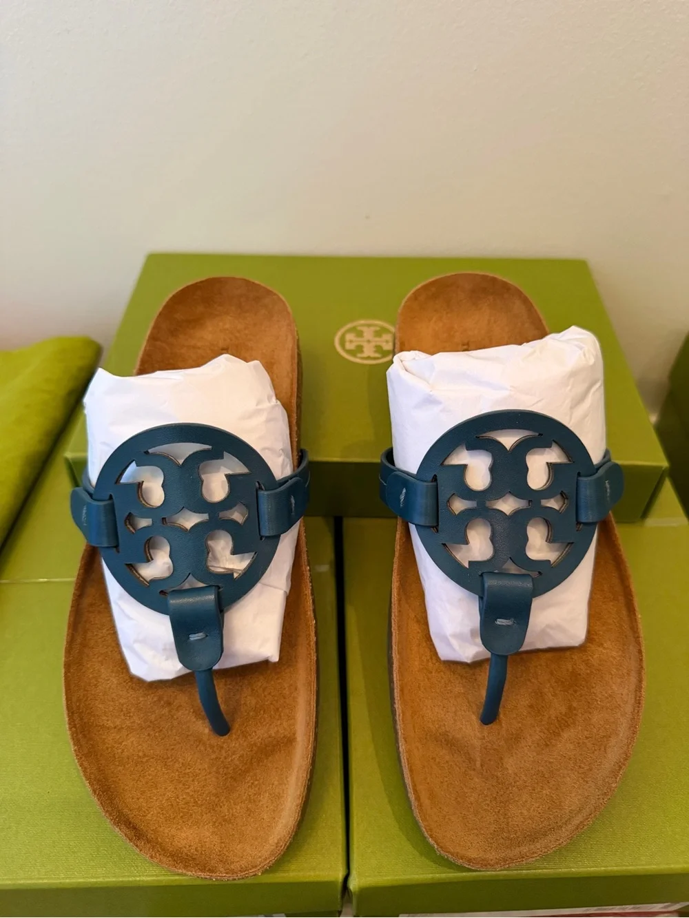 Tory Burch details calfskin